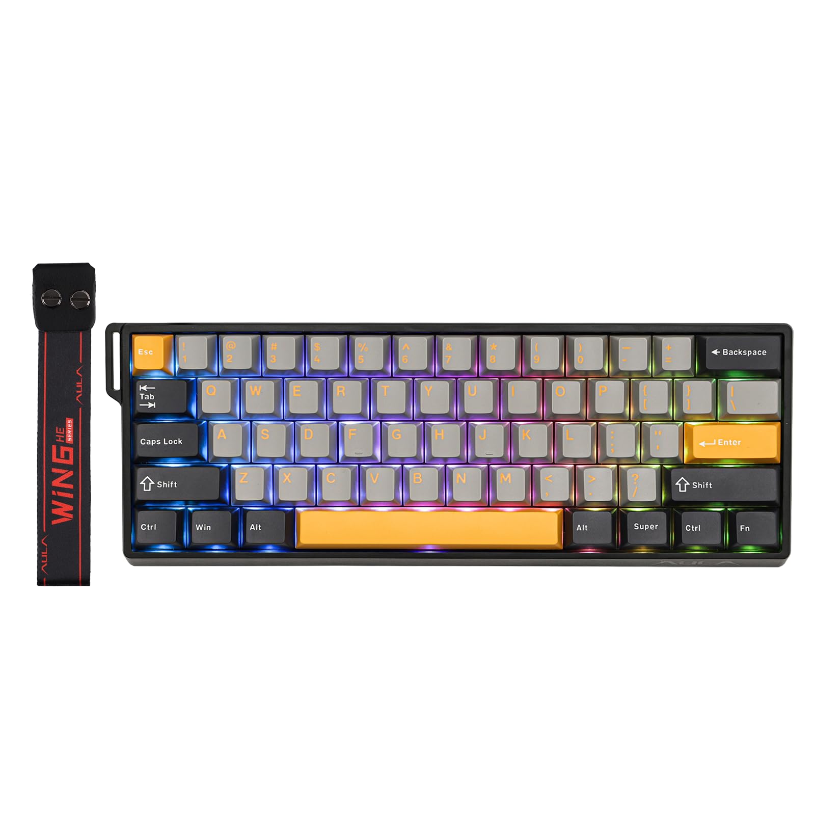 EPOMAKER Aula WIN60 HE 60% Wired Magnetic Keyboard with Adjustable Actuation, 8000 Hz Polling Rate, Hall Effect Switches, Hot-Swap, for FPS Games (Black)