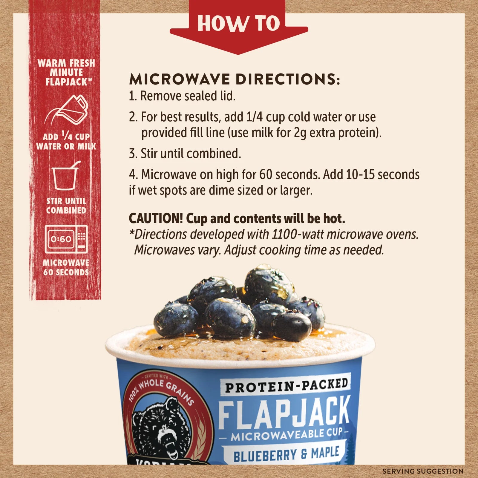 Kodiak Cakes Pancake On the Go, Blueberry and Maple, 2.16 Ounce (Pack of 12)